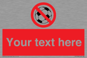 Custom No Ball Games Sign